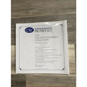 CREATIVE MEMORIES THE BABY PAGES RCM-12B PINK GINGHAM 12x12" PAGES A